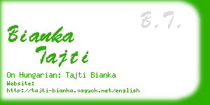 bianka tajti business card